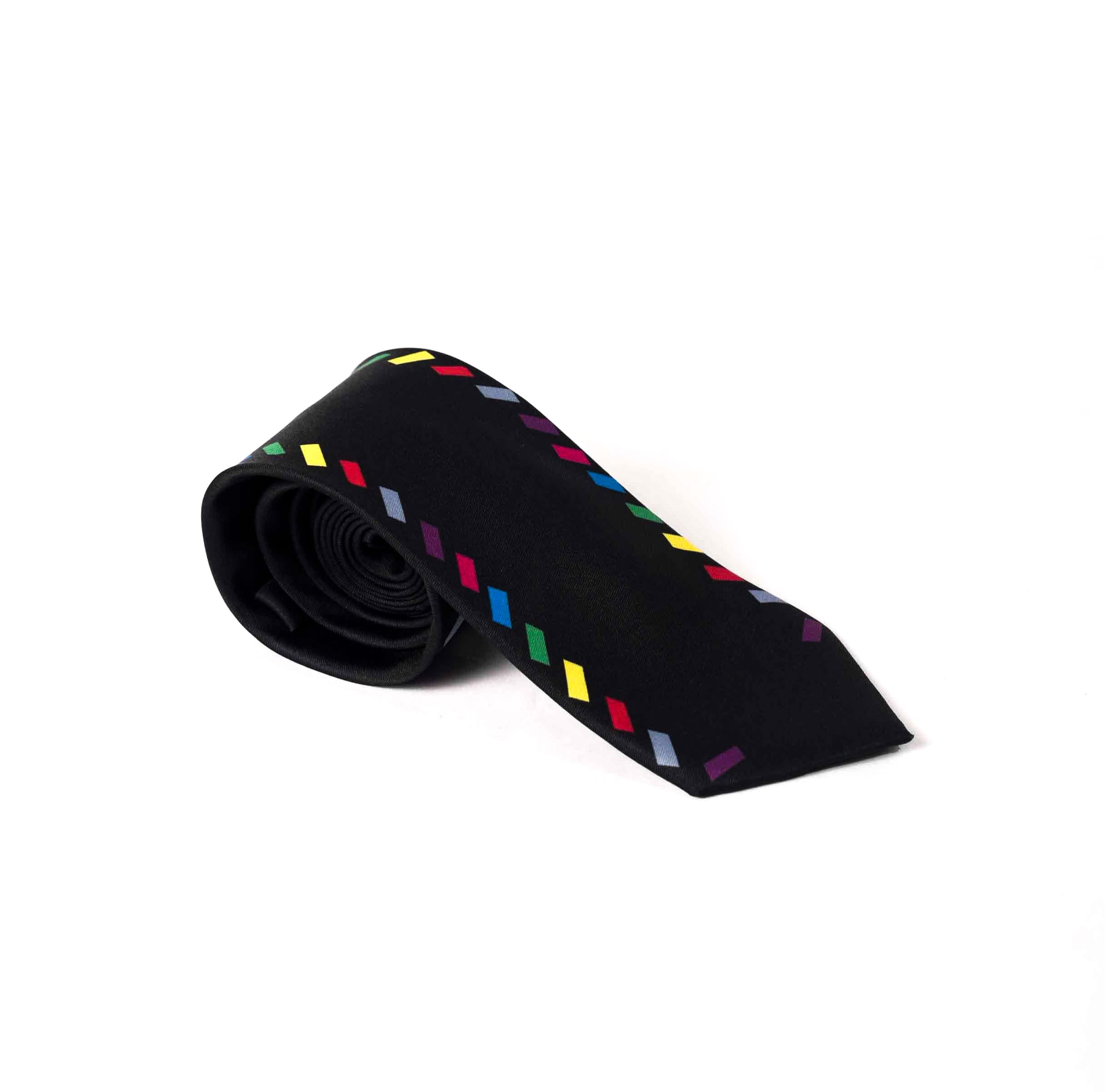 Black Sth luxury silk tie